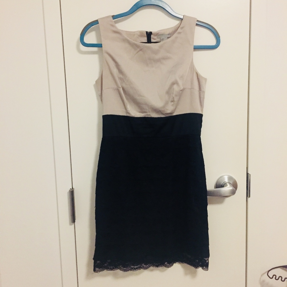H&M Grey/Black Formal Dress